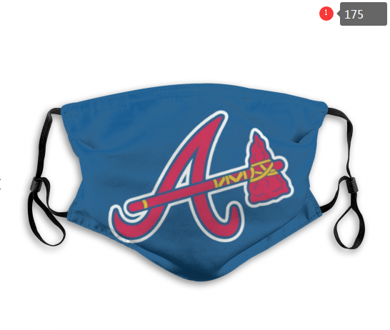 MLB Atlanta Braves #4 Dust mask with filter->mlb dust mask->Sports Accessory